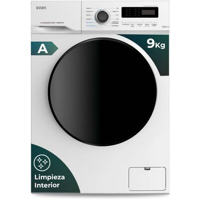 Lavadora carga frontal Svan SL9402AIDVB - 9kg, 1400 rpm, Blanco Lavadora carga frontal Svan SL9402AIDVB - 9kg, 1400 rpm, Blanco