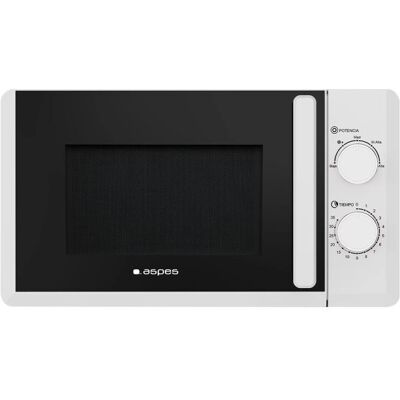 Micro-ondes Aspes AMWC2700 - Noir / Blanc - 20L - 700W - Sur plan - Publicité Micro-ondes Aspes AMWC2700 - Noir / Blanc - 20L - 700W - Sur plan - Publicité