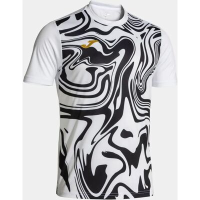 Joma Lion II T-shirt - Korte mouwen - Zwart & Wit - Sportkleding Joma Lion II T-shirt - Korte mouwen - Zwart & Wit - Sportkleding