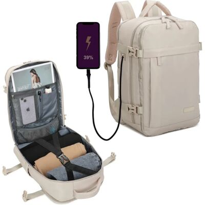 Mochila Ryanair 40x20x25cm - Leve, Impermeável, USB Mochila Ryanair 40x20x25cm - Leve, Impermeável, USB