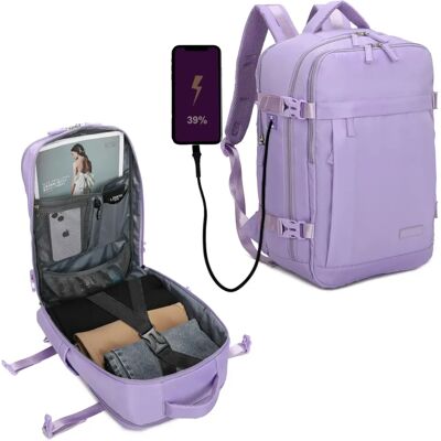 Mochila de Viagem Ryanair - 40x20x25cm - Porta USB impermeável Mochila de Viagem Ryanair - 40x20x25cm - Porta USB impermeável