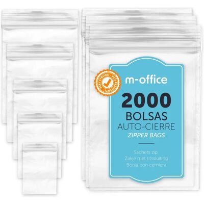 m-office 150x200mm Sacchetti con zip trasparente - Sacchetti m-office 150x200mm Sacchetti con zip trasparente - Sacchetti