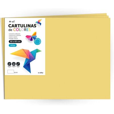 Cartulina de Colores Grande - 50x65 cm, 25 Hojas Cartulina de Colores Grande - 50x65 cm, 25 Hojas