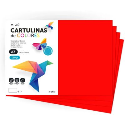 M-Office - A4 180g 200 fogli - Cartoncino colorato M-Office - A4 180g 200 fogli - Cartoncino colorato