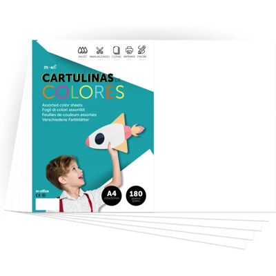 M-Office - Cartulina A4 180g - Turquoise - 50 sheets - Cardstock M-Office - Cartulina A4 180g - Turquoise - 50 sheets - Cardstock