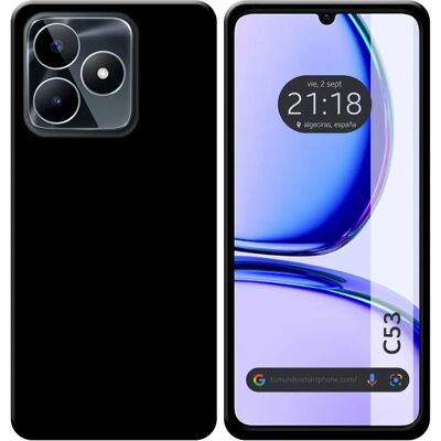 Coque en Gel de Silicone TPU Noire Realme C53 TUMUNDOSMARTPHONE Coque en Gel de Silicone TPU Noire Realme C53 TUMUNDOSMARTPHONE