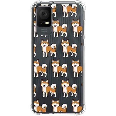 Coque en silicone antichoc Tcl 408 avec design de chiens - Publicité Coque en silicone antichoc Tcl 408 avec design de chiens - Publicité
