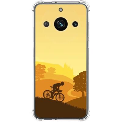 Coque en silicone antichoc TUMUNDO pour Realme 11 Pro Plus Design cycliste - Publicité Coque en silicone antichoc TUMUNDO pour Realme 11 Pro Plus Design cycliste - Publicité