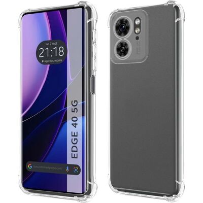 Coque transparente pour Motorola Edge 40 5G - TUMUNDOSMARTPHONE - Publicité Coque transparente pour Motorola Edge 40 5G - TUMUNDOSMARTPHONE - Publicité