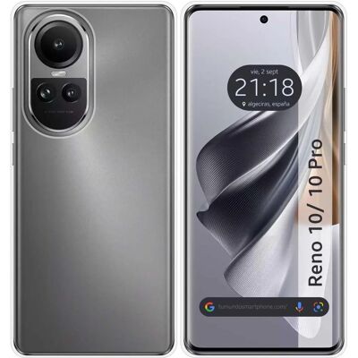 Coque TUMUNDOSMARTPHONE Oppo Reno 10 5G / 10 Pro 5G en Silicone Transparente - Publicité Coque TUMUNDOSMARTPHONE Oppo Reno 10 5G / 10 Pro 5G en Silicone Transparente - Publicité