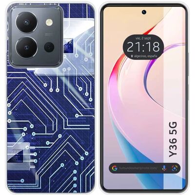 Coque en Silicone Transparent Multicolore pour Vivo Y36 4G/5G - Publicité Coque en Silicone Transparent Multicolore pour Vivo Y36 4G/5G - Publicité