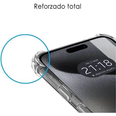 Coque transparente Tumundosmartphone pour iPhone 15 Pro Max - Publicité Coque transparente Tumundosmartphone pour iPhone 15 Pro Max - Publicité