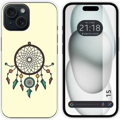 Coque en silicone Tumundo pour iPhone 15 - Protection Multicolore - Publicité Coque en silicone Tumundo pour iPhone 15 - Protection Multicolore - Publicité
