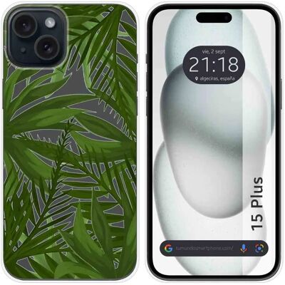 Coque en silicone TUMUNDOSMARTPHONE pour iPhone 15 Plus - Design jungle - Publicité Coque en silicone TUMUNDOSMARTPHONE pour iPhone 15 Plus - Design jungle - Publicité