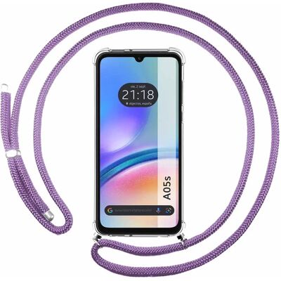 Samsung Galaxy A05 Tumundosmartphone Paarse Koord Flipcase Samsung Galaxy A05 Tumundosmartphone Paarse Koord Flipcase