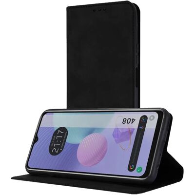 Tumundo Lederen Telefoonhoes met Kaartvak - Smartphone Type Tumundo Lederen Telefoonhoes met Kaartvak - Smartphone Type