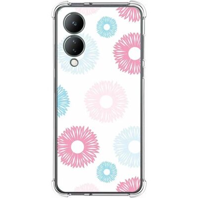 Coque en Silicone Antichoc Fleurs pour Vivo Y17s - Accessoire téléphone - Publicité Coque en Silicone Antichoc Fleurs pour Vivo Y17s - Accessoire téléphone - Publicité
