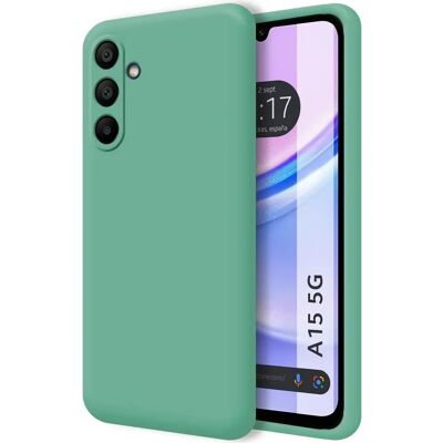 Coque en Silicone Liquide Verte pour Samsung Galaxy A15 - Publicité Coque en Silicone Liquide Verte pour Samsung Galaxy A15 - Publicité