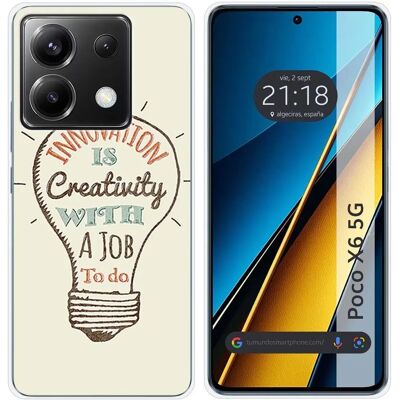 Housse en silicone TUMUNDO SMARTPHONE Xiaomi Poco X6 5G Design Créatif - Publicité Housse en silicone TUMUNDO SMARTPHONE Xiaomi Poco X6 5G Design Créatif - Publicité