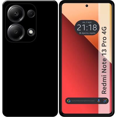 Czarna silikonowa pokrowiec TPU na Xiaomi Redmi Note 13 Pro 4G - Etui Czarna silikonowa pokrowiec TPU na Xiaomi Redmi Note 13 Pro 4G - Etui