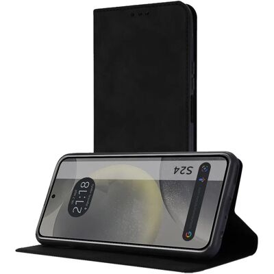 Tumundosmartphone Etui S24 5G z Ekoskóry z Kieszenią na Karty Tumundosmartphone Etui S24 5G z Ekoskóry z Kieszenią na Karty