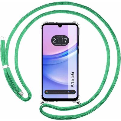 Coque Silicone Verte pour Samsung Galaxy A15 - Antichoc & Pendentif - Publicité Coque Silicone Verte pour Samsung Galaxy A15 - Antichoc & Pendentif - Publicité