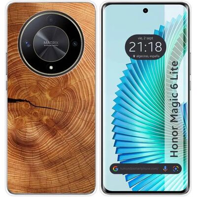 Coque Silicone Huawei Honor Magic 6 Lite 5G Design Bois - Étui - Publicité Coque Silicone Huawei Honor Magic 6 Lite 5G Design Bois - Étui - Publicité