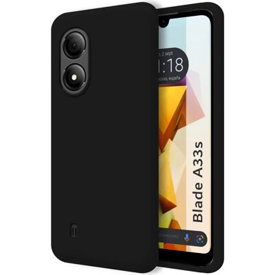 Housse en Silicone Liquide Noire pour Zte Blade A33S - Coque - Publicité Housse en Silicone Liquide Noire pour Zte Blade A33S - Coque - Publicité