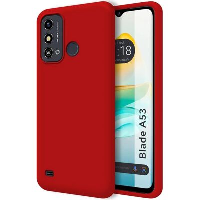 Capa de Silicone Líquido Vermelha para Zte Blade A53 - Capinha de Celular Capa de Silicone Líquido Vermelha para Zte Blade A53 - Capinha de Celular