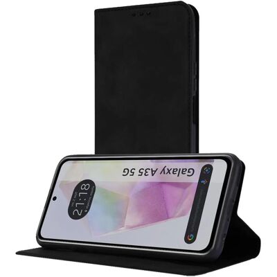 Coque en Cuir pour Samsung Galaxy A35 5G avec Porte-cartes - Accessoire Téléphone - Publicité Coque en Cuir pour Samsung Galaxy A35 5G avec Porte-cartes - Accessoire Téléphone - Publicité