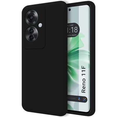 Coque en Silicone Liquide Noire TUMUNDOSMARTPHONE Oppo Reno 11F 5G - Publicité Coque en Silicone Liquide Noire TUMUNDOSMARTPHONE Oppo Reno 11F 5G - Publicité