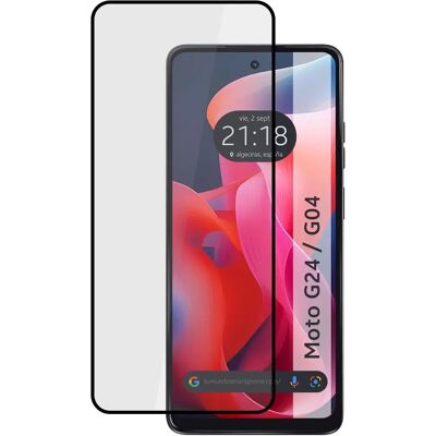 Protection d'écran complète TUMUNDOSMARTPHONE Motorola G04 G24 - Verre trempé 5D - Publicité Protection d'écran complète TUMUNDOSMARTPHONE Motorola G04 G24 - Verre trempé 5D - Publicité