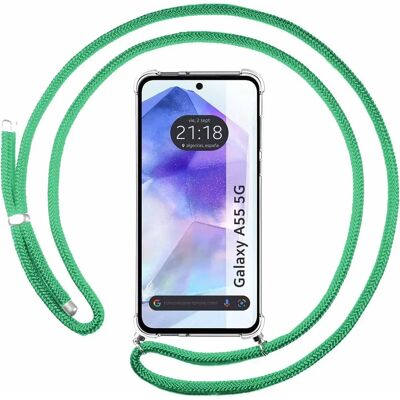 Coque anti-choc Aqua Verte pour Samsung Galaxy A55 5G Coque anti-choc Aqua Verte pour Samsung Galaxy A55 5G