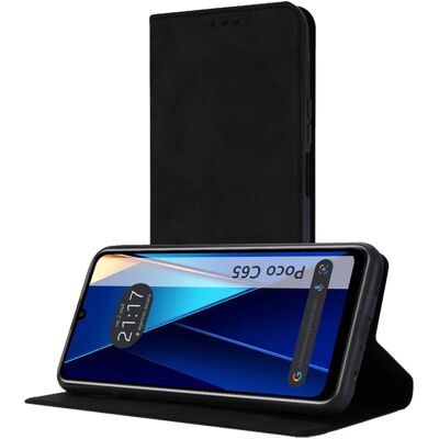 Xiaomi Poco C65 läderkortfodral - Chockbeständig Xiaomi Poco C65 läderkortfodral - Chockbeständig