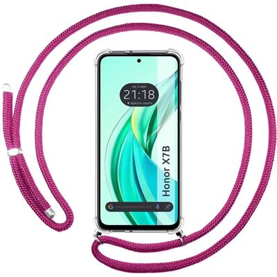 Honor X7B Fuchsia Schokbestendige Telefoonhoesje - Telefoonhoesje Honor X7B Fuchsia Schokbestendige Telefoonhoesje - Telefoonhoesje