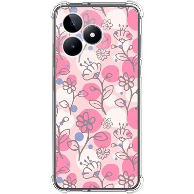 Coque en silicone fleurs pour Realme C51 - Antichoc Multicolore - Publicité Coque en silicone fleurs pour Realme C51 - Antichoc Multicolore - Publicité
