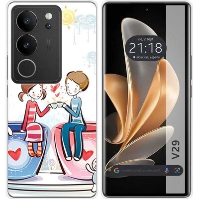 Coque Café Multicolore pour Vivo V29 5G TUMUNDOSMARTPHONE - Publicité Coque Café Multicolore pour Vivo V29 5G TUMUNDOSMARTPHONE - Publicité