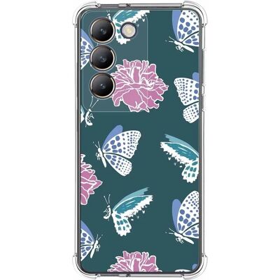 Coque en silicone antichoc à fleurs pour Vivo V40 SE 5G - Publicité Coque en silicone antichoc à fleurs pour Vivo V40 SE 5G - Publicité