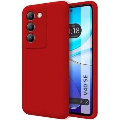Coque en silicone liquide rouge pour Vivo V40 SE 5G par TUMUNDOSMARTPHONE - Publicité Coque en silicone liquide rouge pour Vivo V40 SE 5G par TUMUNDOSMARTPHONE - Publicité