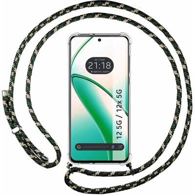 Coque antichoc vert et doré pour Realme 12 5G / 12x 5G - Publicité Coque antichoc vert et doré pour Realme 12 5G / 12x 5G - Publicité