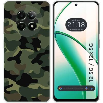 Coque Silicone Camouflage pour Realme 12 5G - Téléphone - Publicité Coque Silicone Camouflage pour Realme 12 5G - Téléphone - Publicité
