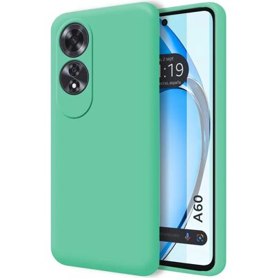 Coque en silicone liquide verte TUMUNDOSMARTPHONE pour Oppo A60 4G - Publicité Coque en silicone liquide verte TUMUNDOSMARTPHONE pour Oppo A60 4G - Publicité