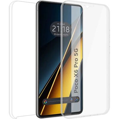 Tumundosmartphone Poco X6 Pro 5G Transparant Dubbelschijf Telefoonhoesje Tumundosmartphone Poco X6 Pro 5G Transparant Dubbelschijf Telefoonhoesje