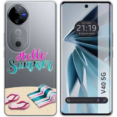 Coque Silicone Été pour Vivo V40 5G - Publicité Coque Silicone Été pour Vivo V40 5G - Publicité