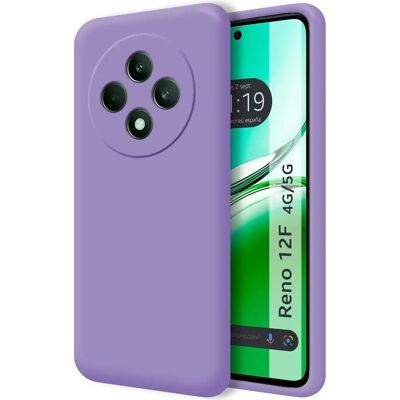 Coque en Silicone Liquide pour Oppo Reno 12F 4G/5G Coque en Silicone Liquide pour Oppo Reno 12F 4G/5G