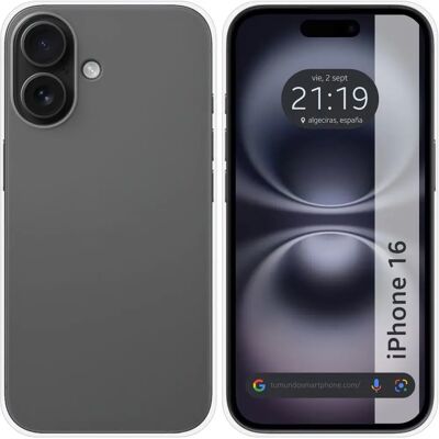 Coque en Silicone Transparente TUMUNDOSMARTPHONE pour iPhone 16 Coque en Silicone Transparente TUMUNDOSMARTPHONE pour iPhone 16
