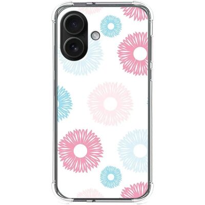 Coque en Silicone Fleuri pour iPhone 16 - Étui - Publicité Coque en Silicone Fleuri pour iPhone 16 - Étui - Publicité