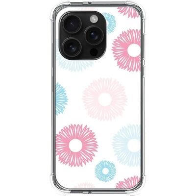 Coque TUMUNDOSMARTPHONE iPhone 16 Pro Fleurs Silicone Antichoc - Publicité Coque TUMUNDOSMARTPHONE iPhone 16 Pro Fleurs Silicone Antichoc - Publicité