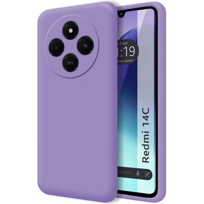 TUMUNDOSMARTPHONE Płynny silikon fioletowy Xiaomi Redmi 14C - Etui TUMUNDOSMARTPHONE Płynny silikon fioletowy Xiaomi Redmi 14C - Etui