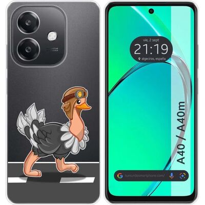 Coque en Silicone Autruche pour Oppo A40 - Étui de Téléphone - Publicité Coque en Silicone Autruche pour Oppo A40 - Étui de Téléphone - Publicité